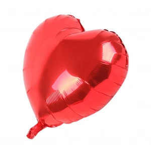Kalp Balon Folyo Kırmızı 45 cm 18 inç (5468)