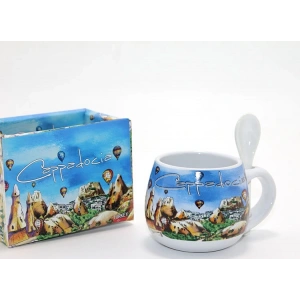 Kaşıklı Yöresel Kahve Fincanı Tekli Model 2