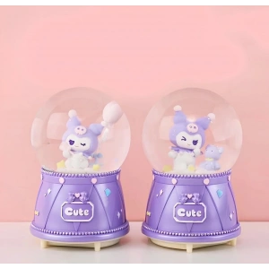 Kuromi Işıklı Müzikli Kar Küresi Orta Boy Alk3118