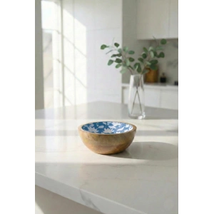 Mango Agacı Sunum Servis Kasesi & Dekoratif Kase 20 Cm Desenli