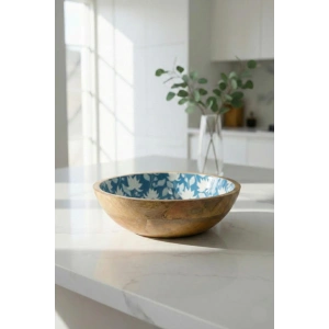 Mango Agacı Sunum Servis Kasesi & Dekoratif Kase 25 Cm Desenli