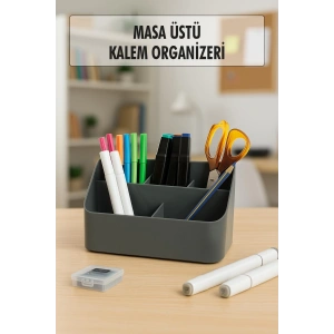 Masaüstü Kalem & Düzenleyici Kalemlik Füme