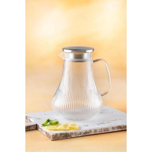 Metal Kapaklı Borosilikat Cam Sürahi 1,8 lt