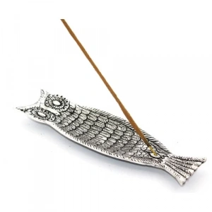 Metal Kayık Baykuş Tasarımı Tütsülük Model 1