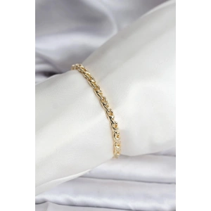 Mey İthalat® 14K Gold Renk Kaplama Zincir Model Kadın CM Bileklik
