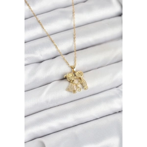Mey İthalat® 316L Çelik Zincir Gold Renk Erkek Kız Model Kadın Kolye