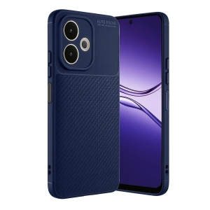 Mey İthalat®   A5 Pro 4G Kılıf Auto Focus Karbon Kapak - Lacivert