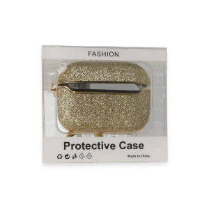 Mey İthalat®  Airpods 3 (3.nesil) Spell Simli Kılıf - Gold