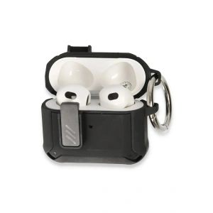 Mey İthalat®  Airpods 3 (3.nesil) Truva Kılıf - Siyah