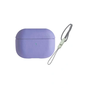 Mey İthalat®  Airpods Pro 2 (2.nesil) 405 Deri Kılıf - Lila