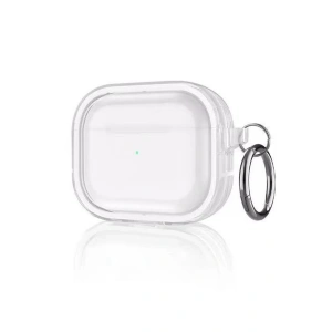 Mey İthalat®  Airpods Pro 2 (2.nesil) Shiny Şeffaf Kılıf - Beyaz