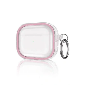 Mey İthalat®  Airpods Pro 2 (2.nesil) Shiny Şeffaf Kılıf - Pembe
