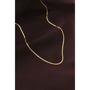 Mey İthalat® Çelik Gold Renk 60 cm İnce İtalyan Zincir Kolye
