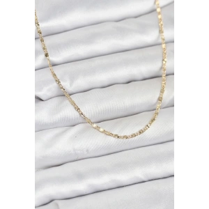 Mey İthalat® CM 14K Gold Renk Lazer İnce Zincirli Kadın Kolye