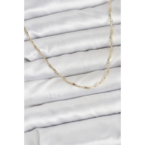 Mey İthalat® CM 14K Gold Renk Pirinç Ataç Zincir 60 cm Kadın Kolye