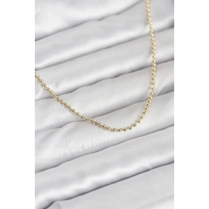 Mey İthalat® CM 14K Gold Renk Top Zincirli Model 60 cm Kadın Kolye