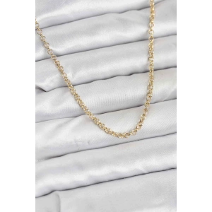 Mey İthalat® CM Gold Renk Pirinç Halkalı Model Kadın Kolye