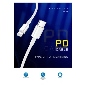 Mey İthalat®  DC13 1M 20W Type-C to Lightning Kablo iphone Uyumlu
