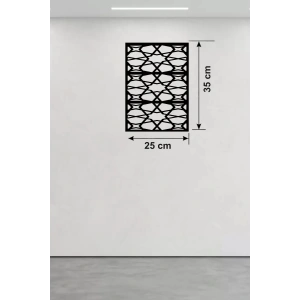 Mey İthalat® Geometrik Soyut Tasarım Ahşap Duvar Tablosu - 25x35 cm Lazer Kesim Modern Pano