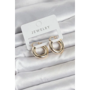 Mey İthalat® Gold Renk Pirinç Halka 20 mm Kadın Küpe