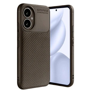 Mey İthalat®  Honor 400 Kılıf Auto Focus Karbon Kapak - Kahverengi