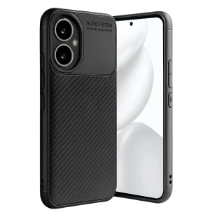 Mey İthalat®  Honor 400 Kılıf Auto Focus Karbon Kapak - Siyah