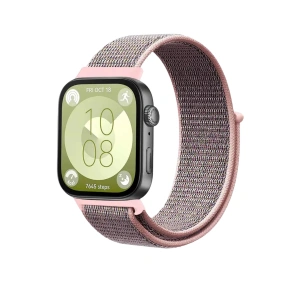 Mey İthalat®  Huawei Fit 4 Hasırlı Cırtcırtlı Kordon - Pembe