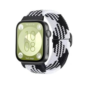 Mey İthalat®  Huawei Fit 4 Star Kordon - Siyah-Beyaz