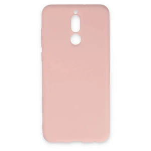 Mey İthalat®  Huawei Mate 10 Lite Kılıf Nano içi Kadife Silikon - Pudra