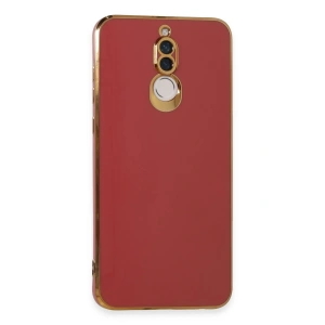 Mey İthalat®  Huawei Mate 10 Lite Kılıf Volet Silikon - Kırmızı