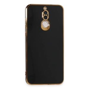 Mey İthalat®  Huawei Mate 10 Lite Kılıf Volet Silikon - Siyah