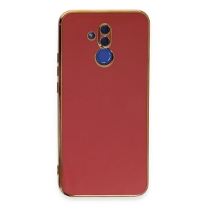 Mey İthalat®  Huawei Mate 20 Lite Kılıf Volet Silikon - Kırmızı