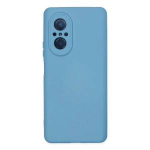 Mey İthalat® Huawei Nova 9 SE Kılıf Nano içi Kadife Silikon - Mavi
