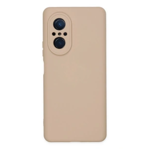 Mey İthalat®  Huawei Nova 9 SE Kılıf Nano içi Kadife Silikon - Pudra