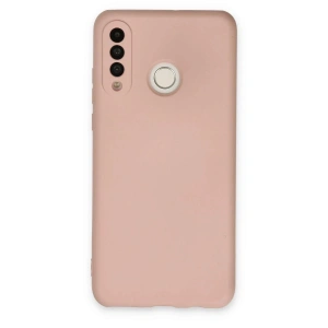 Mey İthalat® Huawei P30 Lite Kılıf Nano içi Kadife Silikon - Pudra