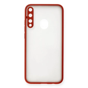 Mey İthalat®  Huawei P40 Lite E Kılıf Montreal Silikon Kapak - Kırmızı