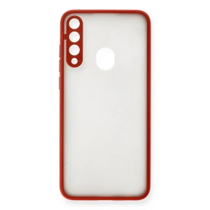 Mey İthalat®  Huawei Y6P Kılıf Montreal Silikon Kapak - Kırmızı