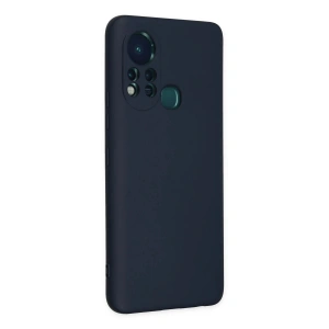 Mey İthalat®  İnfinix Hot 11s Kılıf Nano içi Kadife Silikon - Lacivert