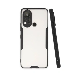 Mey İthalat®  İnfinix Hot 11s Kılıf Platin Silikon - Siyah