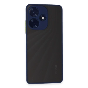 Mey İthalat®  İnfinix Hot 30 4G Kılıf Montreal Silikon Kapak - Lacivert