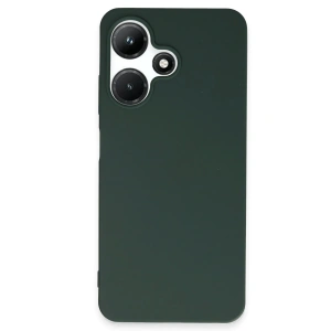 Mey İthalat®  İnfinix Hot 30i Kılıf First Silikon - Koyu Yeşil