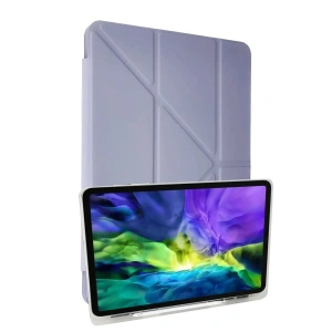Mey İthalat®   iPad 10.2 (8.nesil) Kılıf Kalemlikli Mars Tablet Kılıfı - Lila