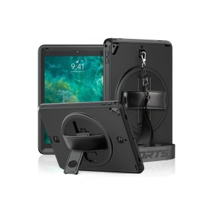 Mey İthalat®  iPad 5 Air 9.7 Kılıf Strap-C Otterbox Tablet Kapak - Siyah