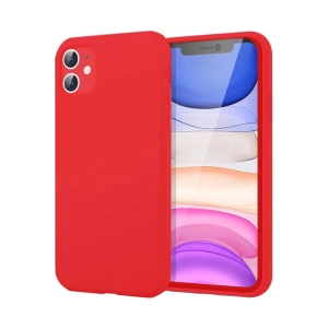 Mey İthalat®   iPhone 11 Kılıf First Silikon - Kırmızı