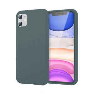 Mey İthalat®  iPhone 11 Kılıf First Silikon - Koyu Yeşil