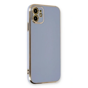 Mey İthalat® iPhone 11 Kılıf Volet Silikon - Mavi