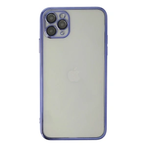 Mey İthalat®  iPhone 11 Pro Kılıf  Lensli Silikon - Mor
