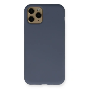 Mey İthalat®  iPhone 11 Pro Kılıf Nano içi Kadife Silikon - Gri