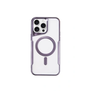 Mey İthalat®  iPhone 11 Pro Max Kılıf Boyi Magsafe Silikon Kapak - Derin Mor
