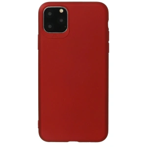 Mey İthalat® iPhone 11 Pro Max Kılıf First Silikon - Bordo